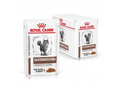 Фото - ветеринарные корма Royal Canin GASTRO INTESTINAL MODERATE CALORIE лечебные консервы для кошек