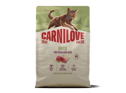 Фото - Carnilove True Fresh Sterilised Duck сухой беззерновой корм для стерилизованных кошек УТКА сухой корм Carnilove True Fresh Sterilised Duck сухой беззерновой корм для стерилизованных кошек УТКА