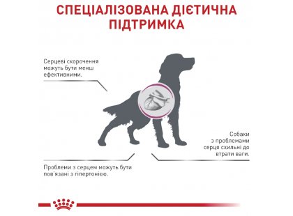 Фото 2 -  ветеринарні корми Royal Canin CARDIAC сухий дієтичний корм для собак при серцевій недостатності