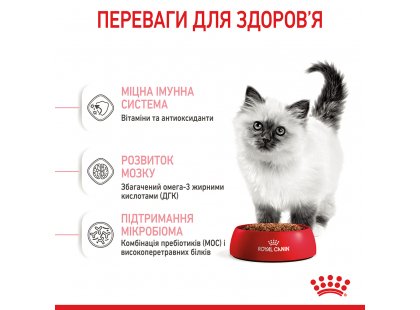 Фото 4 -  сухий корм Royal Canin KITTEN (КІТТЕН) корм для кошенят до 12 місяців