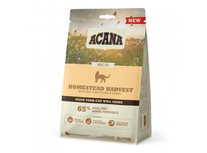 Фото 3 -  сухий корм Acana Homestead Harvest Cat корм для кішок КУРКА ТА ІНДИЧКА