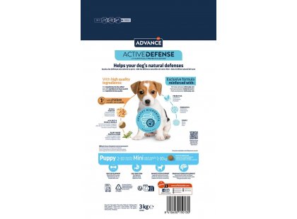 Фото - сухой корм Advance (Эдванс) Dog Mini Puppy - корм для щенков маленьких пород (с курицей и рисом)