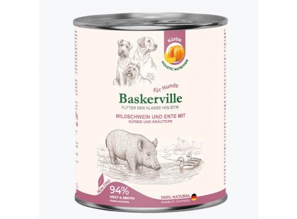 Фото 3 -  влажный корм (консервы) Baskerville Holistic КАБАН И УТКА С ТЫКВОЙ - консервы для собак