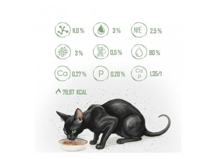 Фото 4 -  вологий корм (консерви) Baskerville Holistic вологий корм для котів КЕНГУРУ та КОТЯЧА М'ЯТА