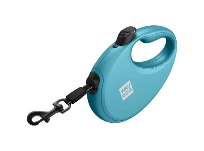 Фото 2 -  рулетки WAUDOG R-leash поводок рулетка с контейнером для пакетов, светоотражающая лента, голубой