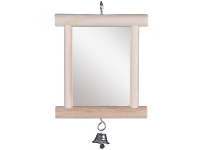 Фото - Flamingo WOODEN MIRROR іграшка для птахів, дзеркало з дзвіночком іграшки Flamingo WOODEN MIRROR іграшка для птахів, дзеркало з дзвіночком