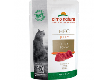 Фото - вологий корм (консерви) Almo Nature HFC JELLY TUNA консерви для котів ТУНЕЦЬ, желе пауч