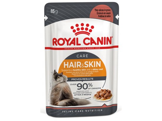 Фото - влажный корм (консервы) Royal Canin HAIR & SKIN Care in GRAVY корм для кошек