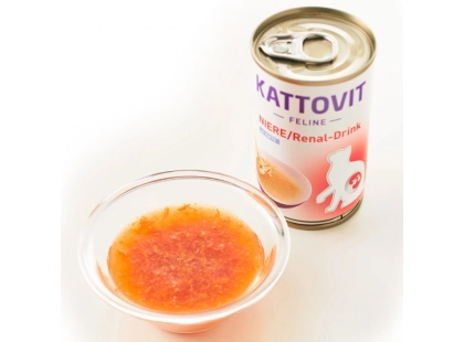 Фото 5 -  ветеринарні корми Kattovit Veterinary Niere Renal Drink лікувальний напій для котів із захворюваннями нирок КАЧКА