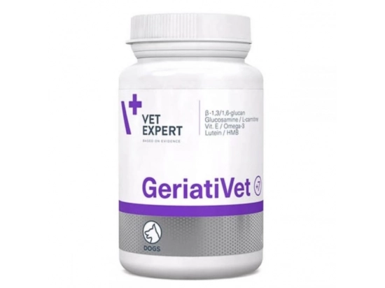 Фото - витамины и минералы VetExpert (ВетЭксперт) GeriatiVet Dog (ГериатиВет) витаминно-минеральный комплекс для пожилых собак до 15 кг