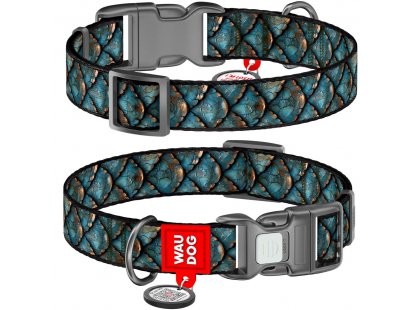 Фото - Collar WAUDOG Nylon нейлоновий нашийник для собак з QR-адресою, пластиковий фастекс, ЛУСКА амуніція Collar WAUDOG Nylon нейлоновий нашийник для собак з QR-адресою, пластиковий фастекс, ЛУСКА