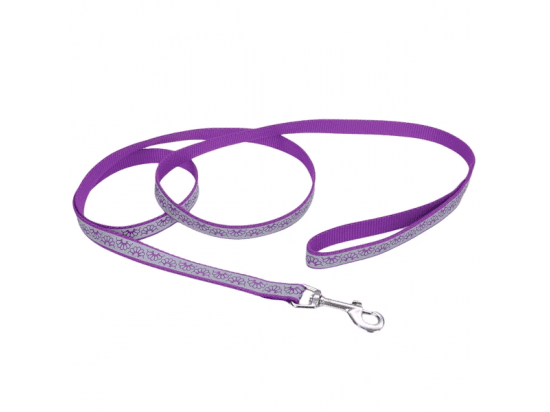 Фото - Coastal (Костал) Lazer Brite Reflective Leash светоотражающий поводок для собак, ФИОЛЕТОВАЯ РОМАШКА амуниция Coastal (Костал) Lazer Brite Reflective Leash светоотражающий поводок для собак, ФИОЛЕТОВАЯ РОМАШКА