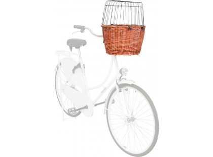 Фото 2 -  велоаксессуары Trixie Bicycle Basket - Корзина с сеткой для крепления на руле велосипеда (2806)