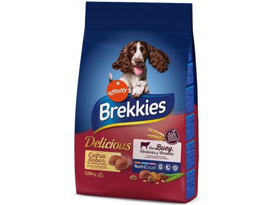 Фото - сухой корм Brekkies Dog Delice Beef сухой корм для собак всех пород ГОВЯДИНА