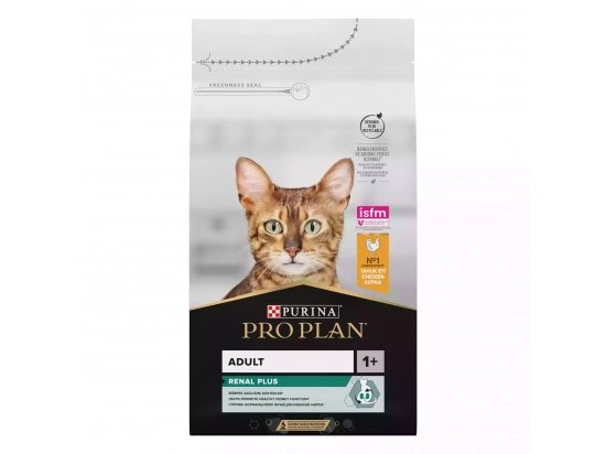 Фото - сухий корм Purina Pro Plan (Пуріна Про План) Adult Renal Plus Chicken сухий корм для кішок КУРКА