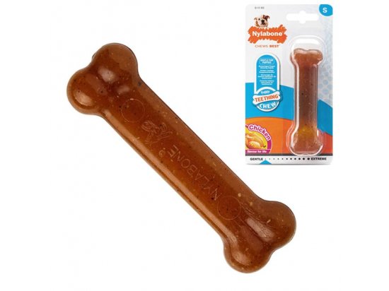 Фото - Nylabone PUPPY CHEW BONE жувальна іграшка для цуценят КІСТКА, смак КУРКА іграшки Nylabone PUPPY CHEW BONE жувальна іграшка для цуценят КІСТКА, смак КУРКА