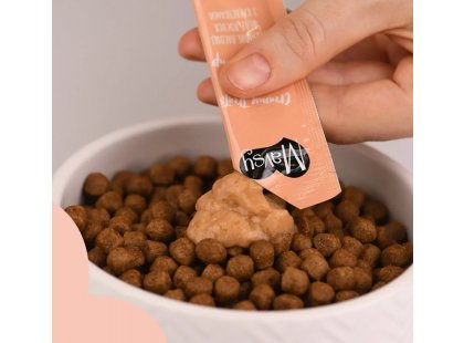 Фото 5 -  лакомства Mavsy Creamy Treats лакомство в виде крема для кошек КРЕВЕТКА И ЛОСОСЬ