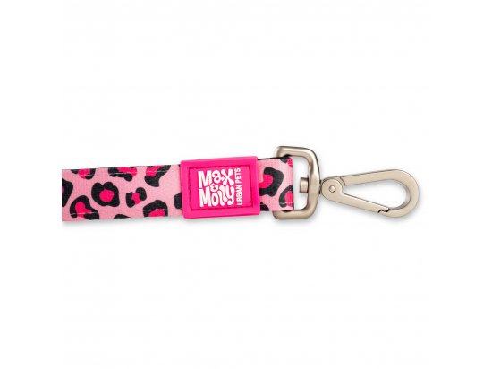 Фото - амуниция Max & Molly Urban Pets Short Leash поводок для собак Leopard Pink