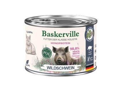 Фото 2 -  вологий корм (консерви) Baskerville Holistic вологий корм для котів ДИКИЙ КАБАН