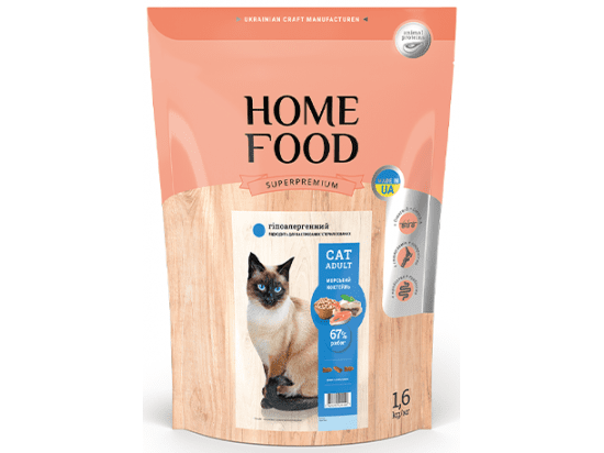 Фото - сухий корм Home Food (Хоум Фуд) Cat Adult Seafood Cocktail гіпоалергенний корм для котів із чутливим травленням МОРСЬКИЙ КОКТЕЙЛЬ