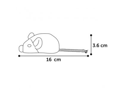 Фото 2 -  іграшки Flamingo Natural Fun Mouse екологічна іграшка з котячою м'ятою для котів МИШКА