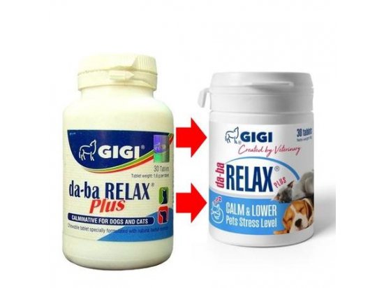 Фото - седативные препараты (успокоительные) Gigi (Гиги) da-ba Relax Plus (ДА-БА РЕЛАКС ПЛЮС) таблетки успокаивающие для укрепления нервной системы собак и кошек