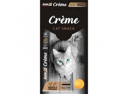 Фото - AnimAll Cat Snack Creme ласощі у вигляді крему для котів КУРКА ТА ТУНЕЦЬ ласощі AnimAll Cat Snack Creme ласощі у вигляді крему для котів КУРКА ТА ТУНЕЦЬ