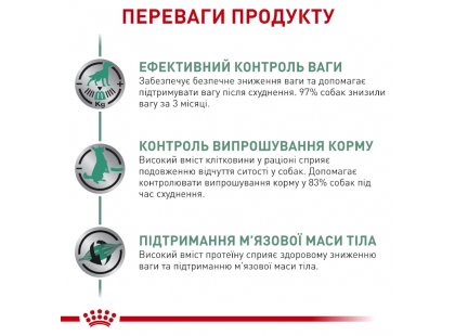 Фото 8 -  ветеринарные корма Royal Canin SATIETY WEIGHT MANAGEMENT (КОНТРОЛЬ ВЕСА) сухой лечебный корм для собак