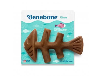 Фото - Benebone Fishbone Salmon жувальна іграшка для собак РИБНА КІСТКА, смак ЛОСОСЯ іграшки Benebone Fishbone Salmon жувальна іграшка для собак РИБНА КІСТКА, смак ЛОСОСЯ