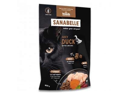 Фото - Bosch Sanabelle Juicy Duck беззерновой мягкий корм для кошек УТКА Категории Bosch Sanabelle Juicy Duck беззерновой мягкий корм для кошек УТКА