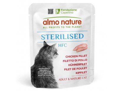 Фото - Almo Nature HFC Sterilised Chicken Fillet влажный корм для кошек КУРИНОЕ ФИЛЕ влажный корм (консервы) Almo Nature HFC Sterilised Chicken Fillet влажный корм для кошек КУРИНОЕ ФИЛЕ