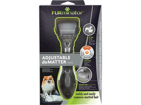 Фото 4 -  ковтунорізи FURminator Adjustable deMatter колтуноріз регульований для собак та котів