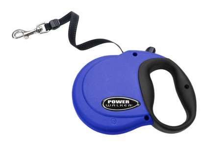 Фото - Power Walker рулетка-поводок MINI, синий рулетки Power Walker рулетка-поводок MINI, синий