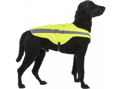 Фото 7 -  одяг Trixie Захисний світловідбиваючий жилет для собак, жовтий неон