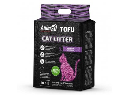 Фото 6 -  наполнители AnimAll TOFU (ТОФУ) СОЕВЫЙ наполнитель в туалет для кошек ЛАВАНДА