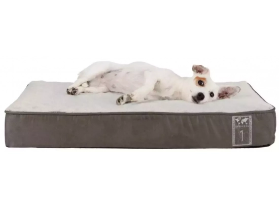 Фото 2 -  лежаки, матрасы, коврики и домики Trixie Best of all Breeds Ортопедический матрас для кошек и собак, серо-коричневый/светло-серый