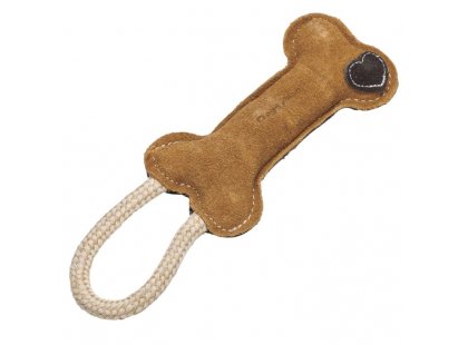 Фото - DoggyMan Leather Bone жувальна іграшка для собак КІСТКА З КАНАТОМ іграшки DoggyMan Leather Bone жувальна іграшка для собак КІСТКА З КАНАТОМ