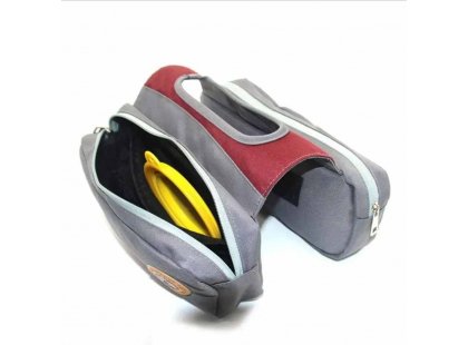 Фото 5 -  амуниция Voyager Pet Dog Bagpack cумка-седло для собак, красный с серым