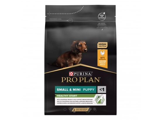 Фото - сухий корм Purina Pro Plan (Пуріна Про План) Dog Small & Mini Puppy з комплексом OPTISTART - корм для цуценят малих та міні порід з куркою