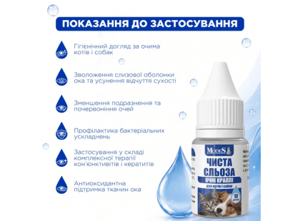 Фото 4 -  для очей Modes Чиста Сльоза очні краплі для котів і собак