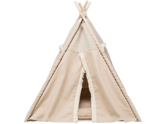 Фото - спальные места, лежаки, домики Trixie Tipi Boho Лежак-вигвам для кошек, бежевый (38211)