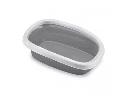 Фото - Stefanplast Sprint 20 туалет з бортиком для котів, сірий туалети, лотки Stefanplast Sprint 20 туалет з бортиком для котів, сірий