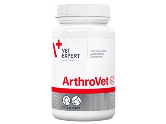 Фото - хондропротекторы VetExpert (ВетЭксперт) ArthroVet  (АртроВет) пищевая добавка при заболеваниях хрящей и суставов для собак и кошек