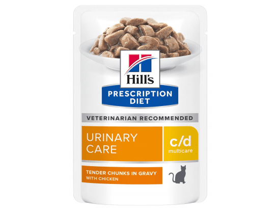 Фото - Hill's Prescription Diet c/d Multicare Urinary Care Chicken вологий корм для котів для здоров'я сечовивідних шляхів КУРКА, пауч ветеринарні корми Hill's Prescription Diet c/d Multicare Urinary Care Chicken вологий корм для котів для здоров'я сечовивідних шляхів КУРКА, пауч