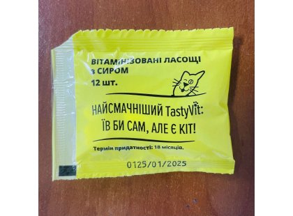 Фото 3 -  лакомства AnimAll TastyVit Cheese витаминизированные лакомства для кошек СЫР