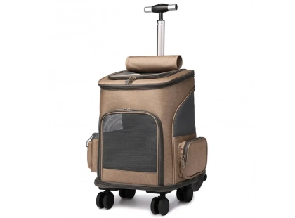 Фото - переноски, сумки, рюкзаки Voyager Pet Trolley Bag водонепроницаемая тележка-рюкзак для кошек и собак, бежевый