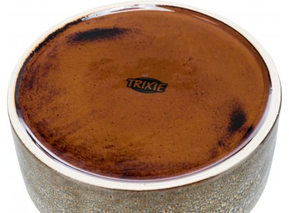 Фото 3 -  миски, поилки, фонтаны Trixie Керамическая миска для собак, коричневый