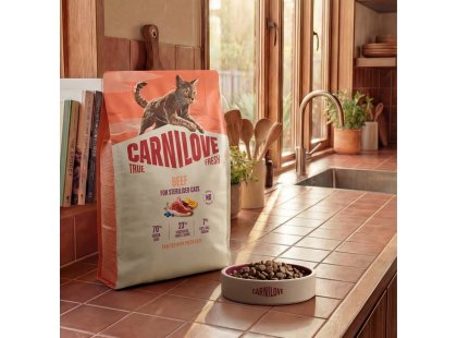 Фото 8 -  сухой корм Carnilove True Fresh Kitten Beef сухой беззерновой корм для котят ГОВЯДИНА