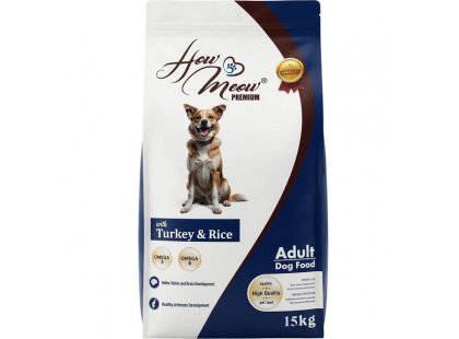 Фото - How Meow Dog Adult сухий корм для собак ІНДИЧКА ТА РИС сухий корм How Meow Dog Adult сухий корм для собак ІНДИЧКА ТА РИС