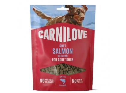 Фото - Carnilove Soft Snack Salmon with Thyme ласощі для собак ЛОСОСЬ І ЧЕБРЕЦЬ ласощі Carnilove Soft Snack Salmon with Thyme ласощі для собак ЛОСОСЬ І ЧЕБРЕЦЬ